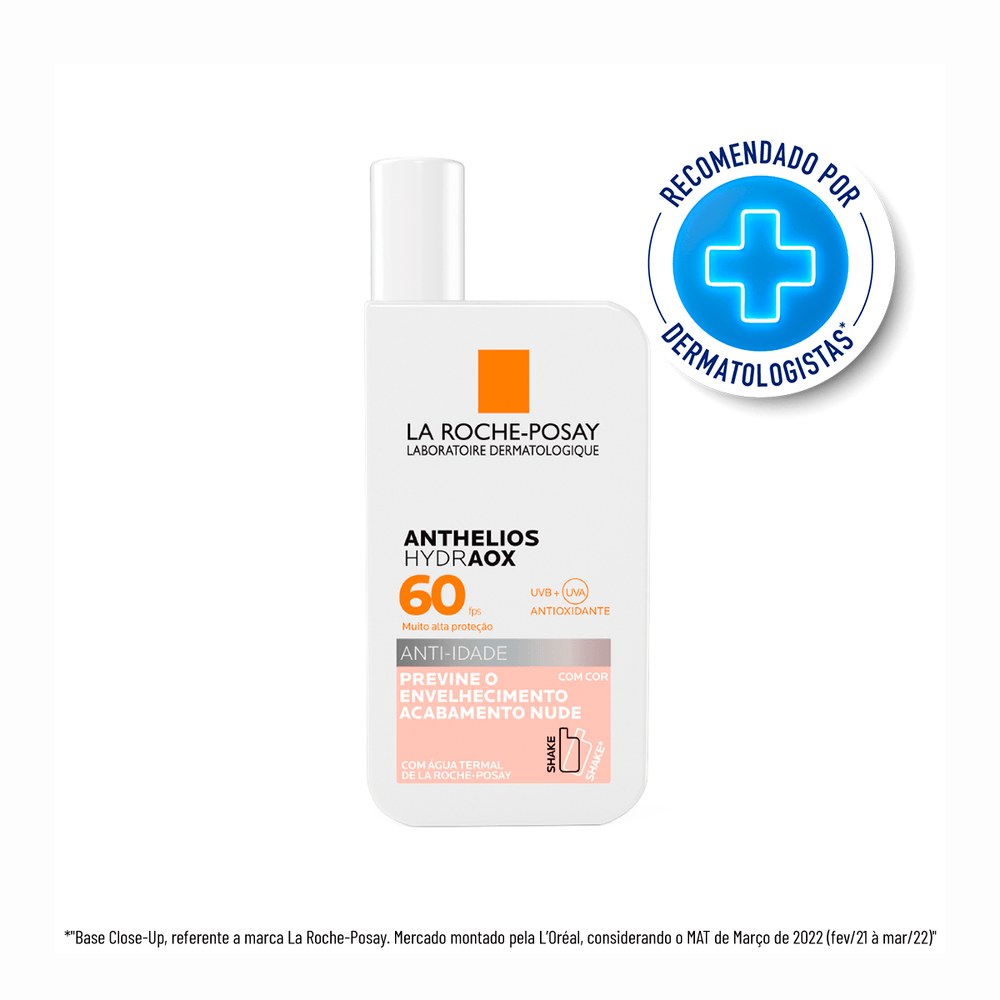 Protetor Solar Facial La Roche-Posay Anthelios Hydraox FPS60 Anti-idade Com Cor 50g — imagem 2 | Drogaria Taveira