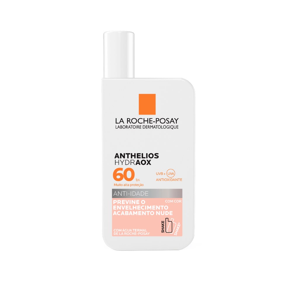 Protetor Solar Facial La Roche-Posay Anthelios Hydraox FPS60 Anti-idade Com Cor 50g — imagem 3 | Drogaria Taveira