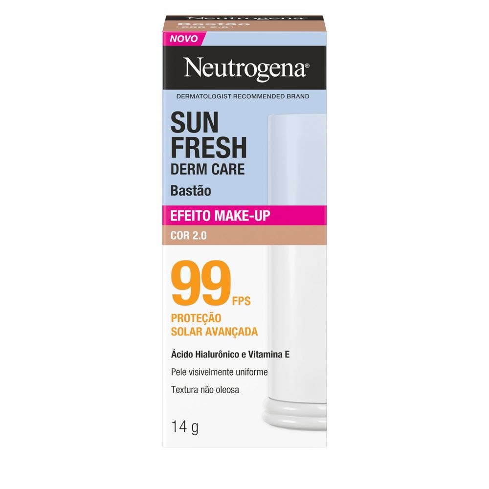 Protetor Solar Facial Neutrogena Sun Fresh Derm Care Fps 99 Cor 2.0 14g — imagem 2 | Drogaria Taveira
