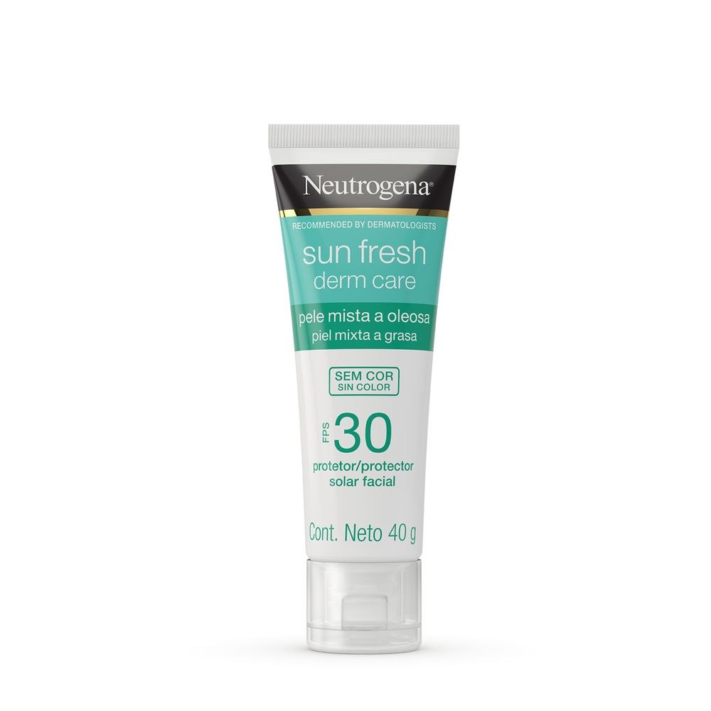 Protetor Solar Facial Neutrogena Sun Fresh Derm Care FPS30 Pele Mista a Oleosa Sem Cor 40g — imagem 2 | Drogaria Taveira