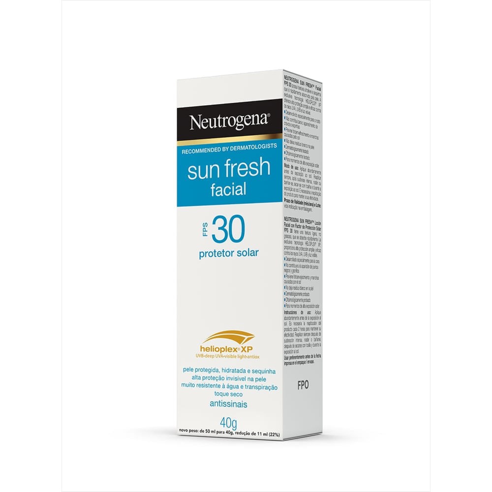 Protetor Solar Facial Neutrogena Sun Fresh FPS30 40g — imagem 4 | Drogaria Taveira