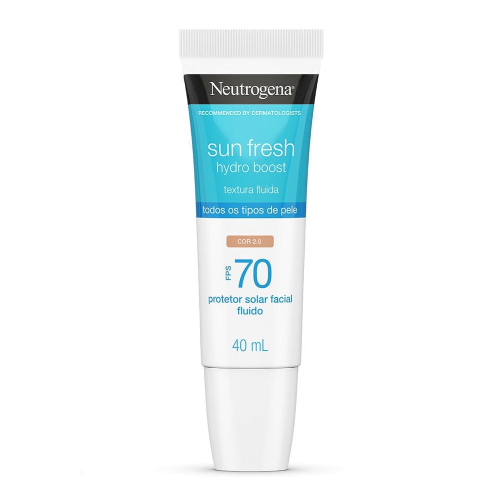 Protetor Solar Facial Neutrogena Sun Fresh Hydro Boost FPS70 Cor 2.0 40ml — imagem 3 | Drogaria Taveira