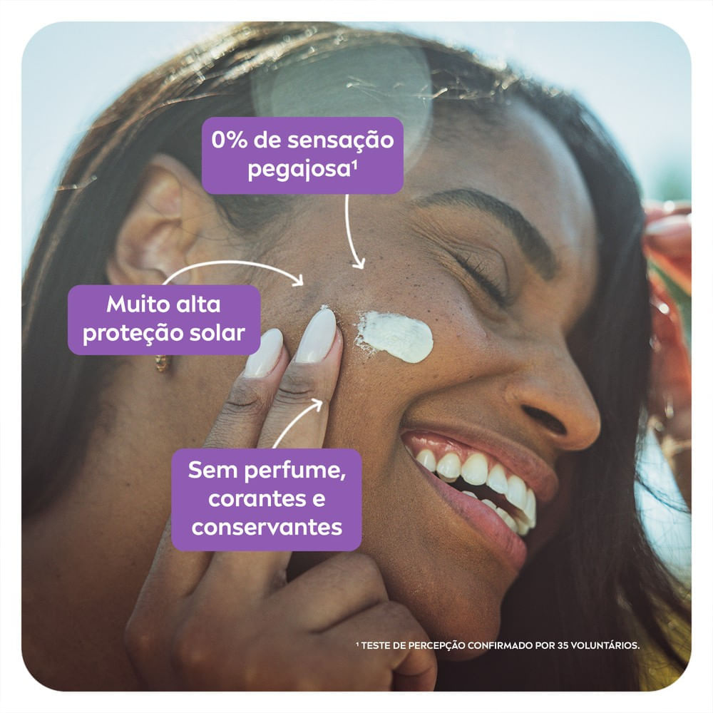 Protetor Solar Facial Nivea Sun Beauty Expert Sensitive FPS50 Anti-idade Sem Perfume 50g — imagem 4 | Drogaria Taveira
