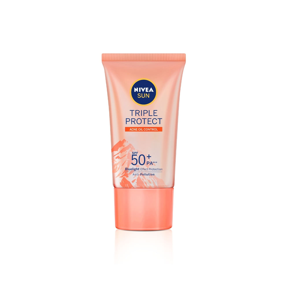 Protetor Solar Facial Nivea Sun Tripla Proteção FPS50 Antiacne 40ml — imagem 2 | Drogaria Taveira