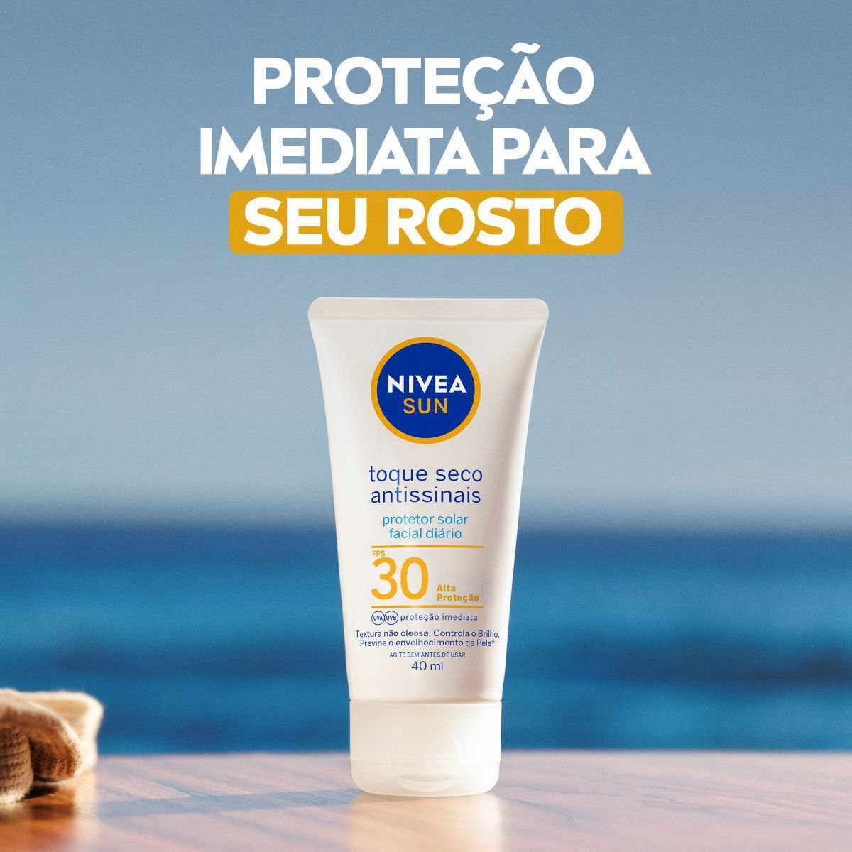 Protetor Solar Facial Nivea Toque Seco Antissinais Fps30 40ml — imagem 2 | Drogaria Taveira