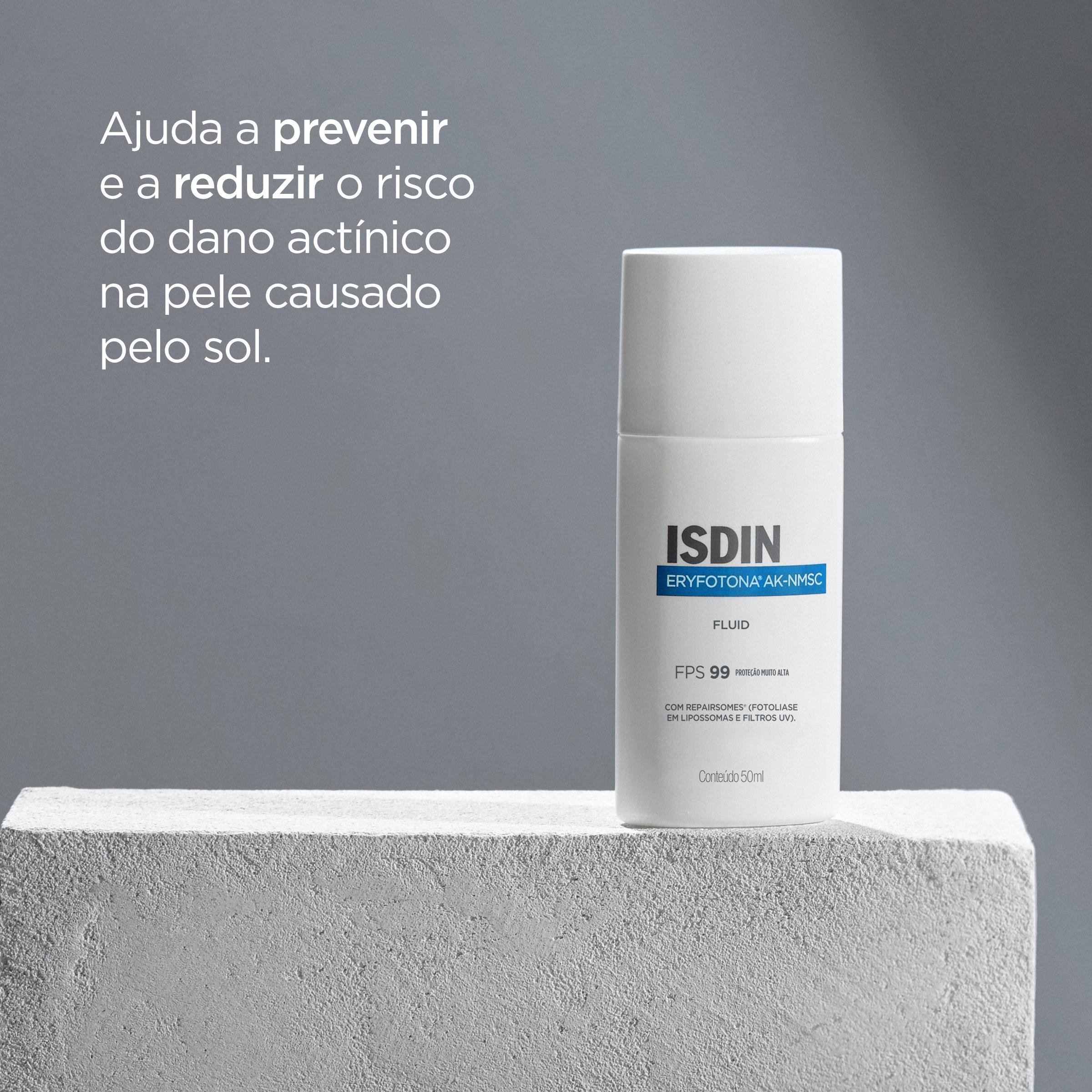 Protetor Solar ISDIN Eryfotona AK-NMSC FPS99 Fluid 50ml — imagem 3 | Drogaria Taveira