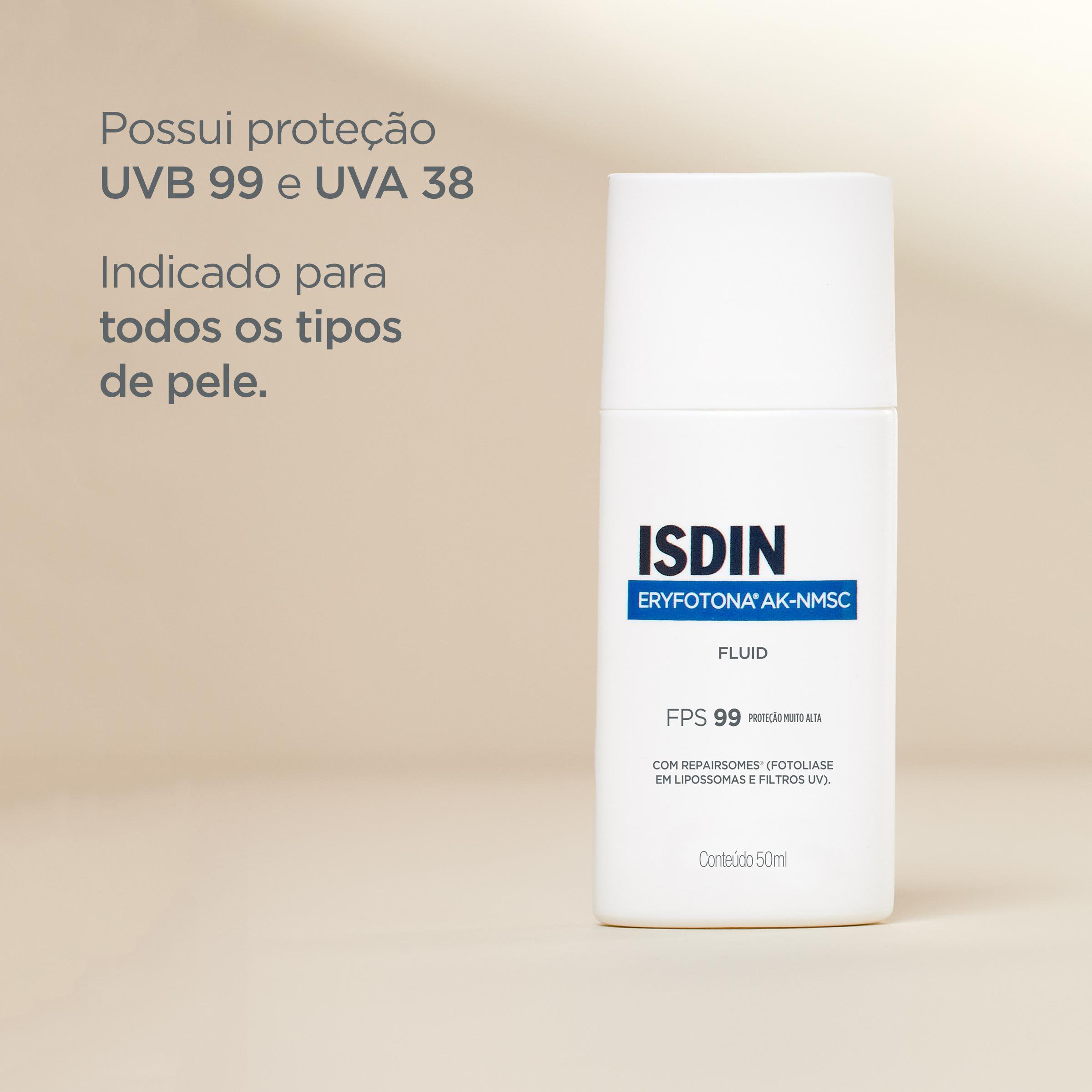 Protetor Solar ISDIN Eryfotona AK-NMSC FPS99 Fluid 50ml — imagem 4 | Drogaria Taveira