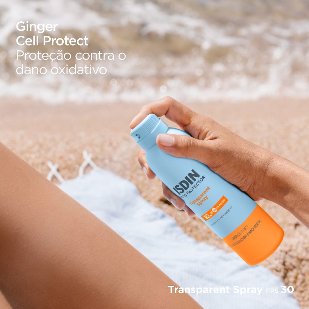 Protetor Solar ISDIN Transparent Spray FPS30 Wet Skin Aerossol 250ml — imagem 4 | Drogaria Taveira