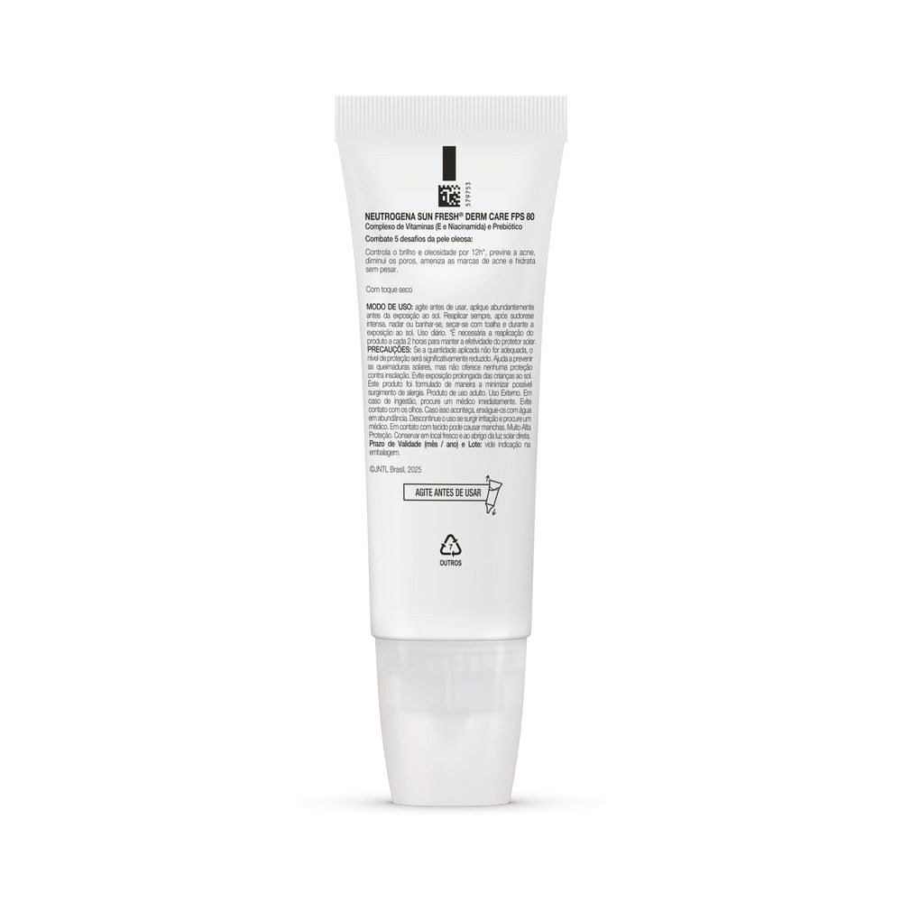 Protetor Solar Neutrogena Facial Toque Seco Com Cor 3.0 Fps80 Sun Fresh 40ml — imagem 3 | Drogaria Taveira