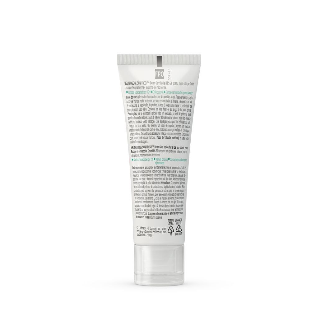 Protetor Solar Neutrogena Sun Fresh Oily Skin Sem Cor Fps70 40g — imagem 3 | Drogaria Taveira