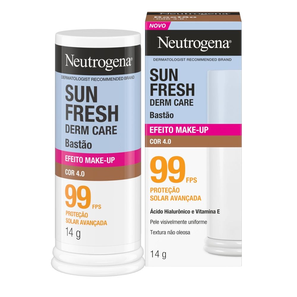 Protetor Solar Neutrogena Sun Fresh Stick Fps99 Cor 4.0 14g — imagem 4 | Drogaria Taveira