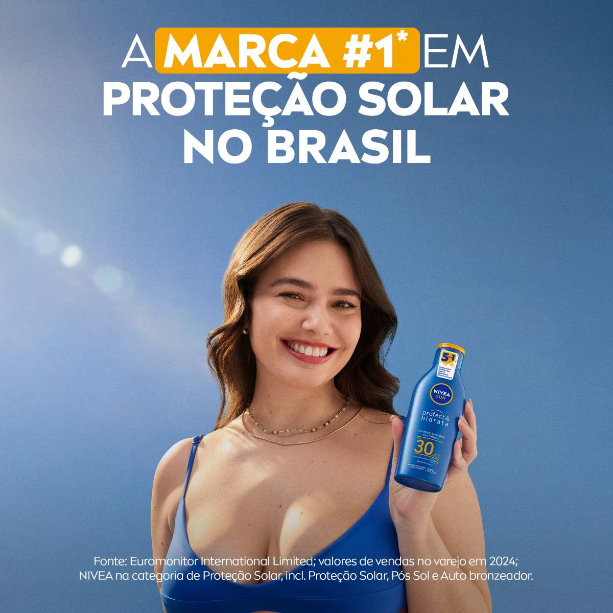 Protetor Solar Nivea Sun Protect & Hidrata FPS30 200ml — imagem 3 | Drogaria Taveira