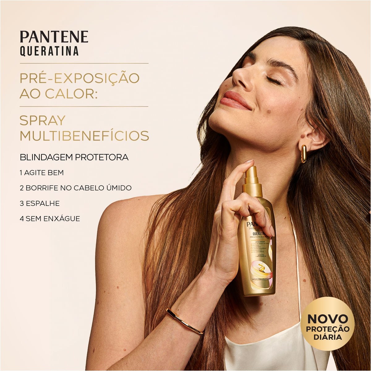 Protetor Térmico Pantene Pro-V Miracles Queratina Preenche & Blinda Spray 160ml — imagem 2 | Drogaria Taveira