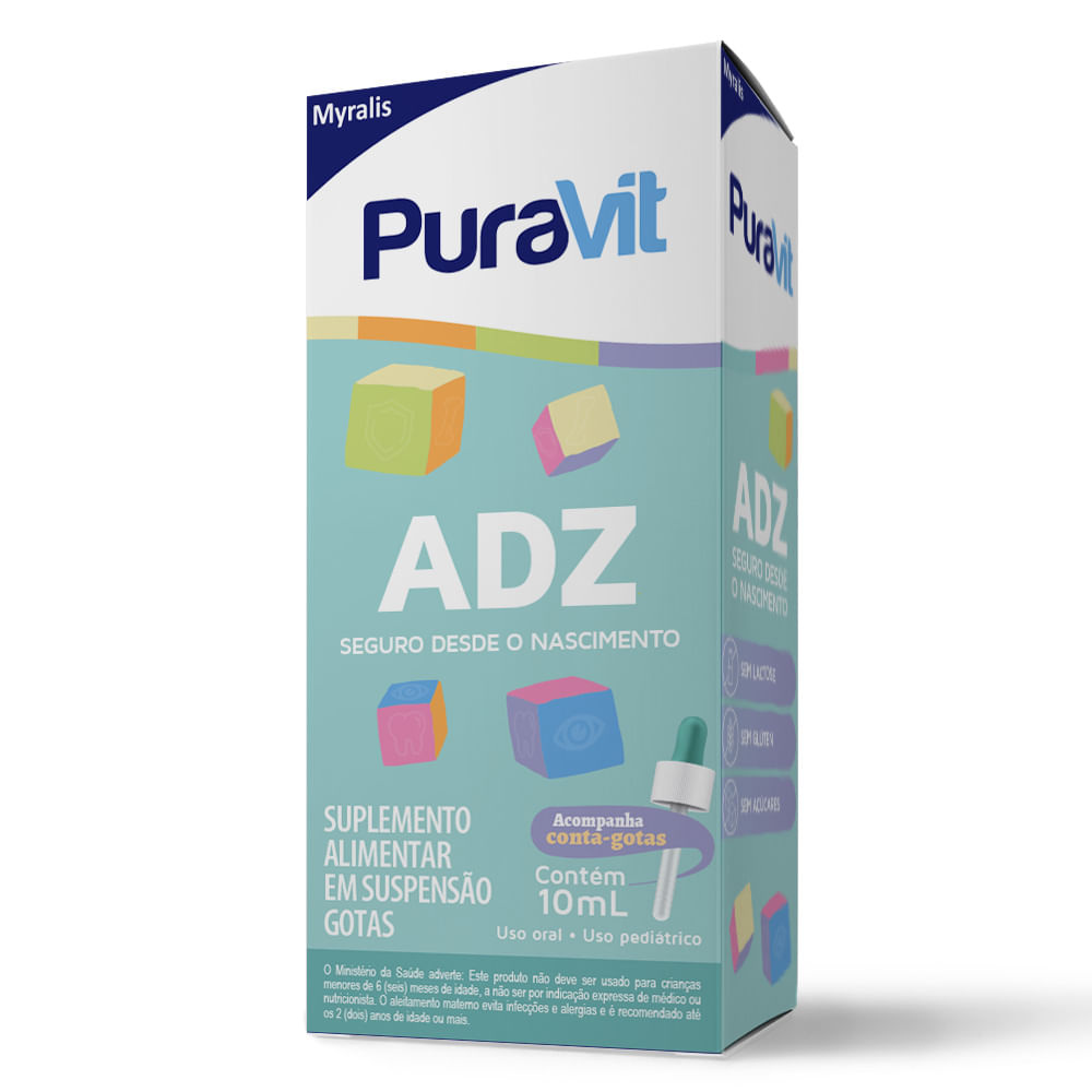 Puravit ADZ Gotas 10ml — Puravit | Drogaria Taveira