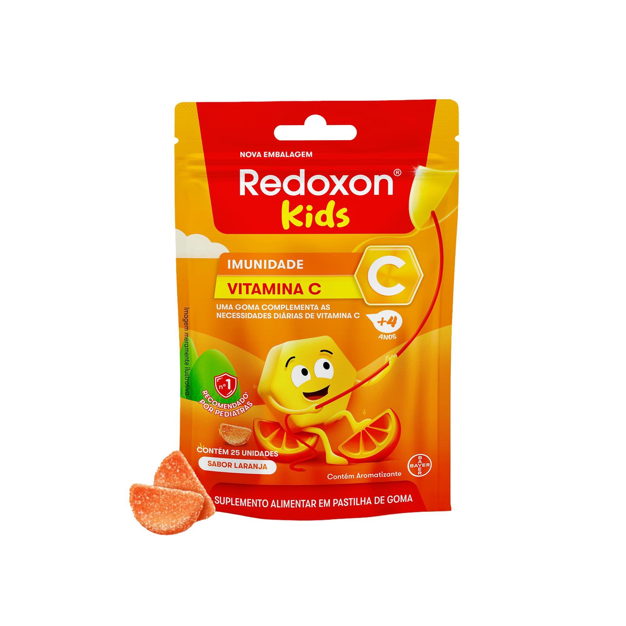 Redoxon Kids Vitamina Infantil Sabor Laranja 25 Gomas — Redoxitos | Drogaria Taveira