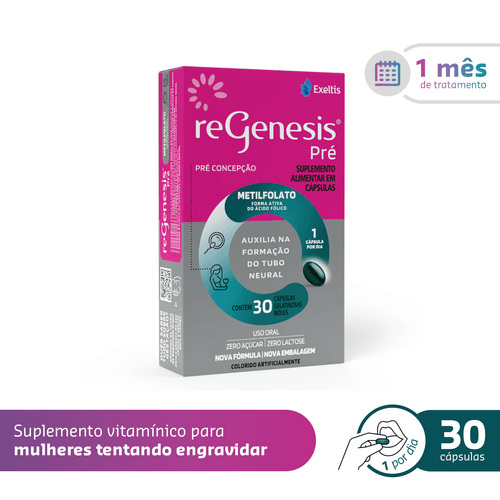 Regenesis Pré 30 Cápsulas Moles — imagem 2 | Drogaria Taveira