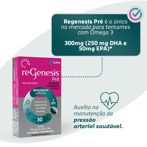 Regenesis Pré 30 Cápsulas Moles — imagem 4 | Drogaria Taveira