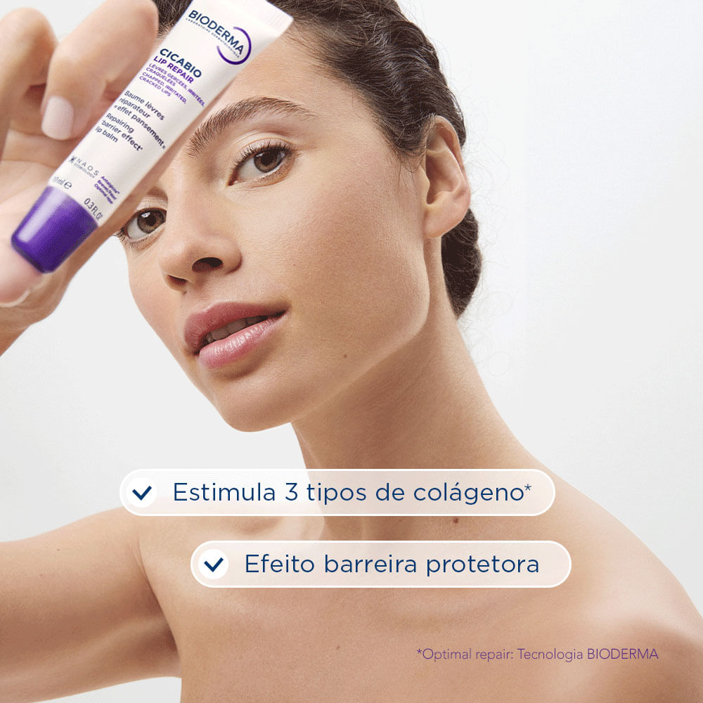 Reparador Labial Biorderma Cicabio Lip Repair 10ml — imagem 4 | Drogaria Taveira