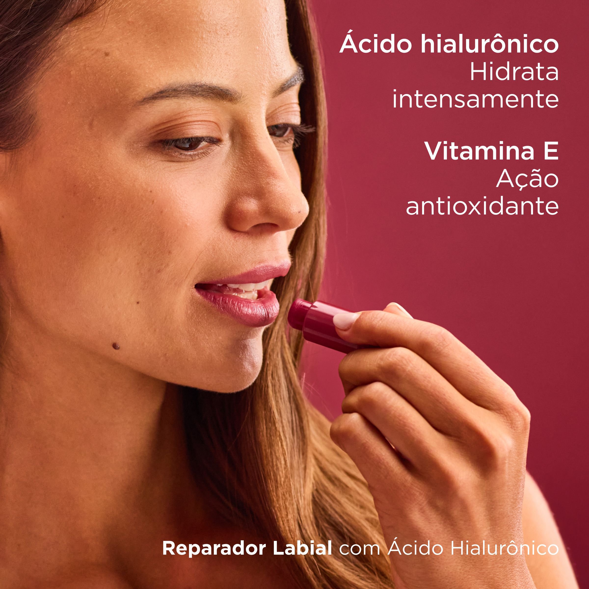 Reparador Labial Stick Grape Isdin Ácido Hialurônico 4g — imagem 3 | Drogaria Taveira