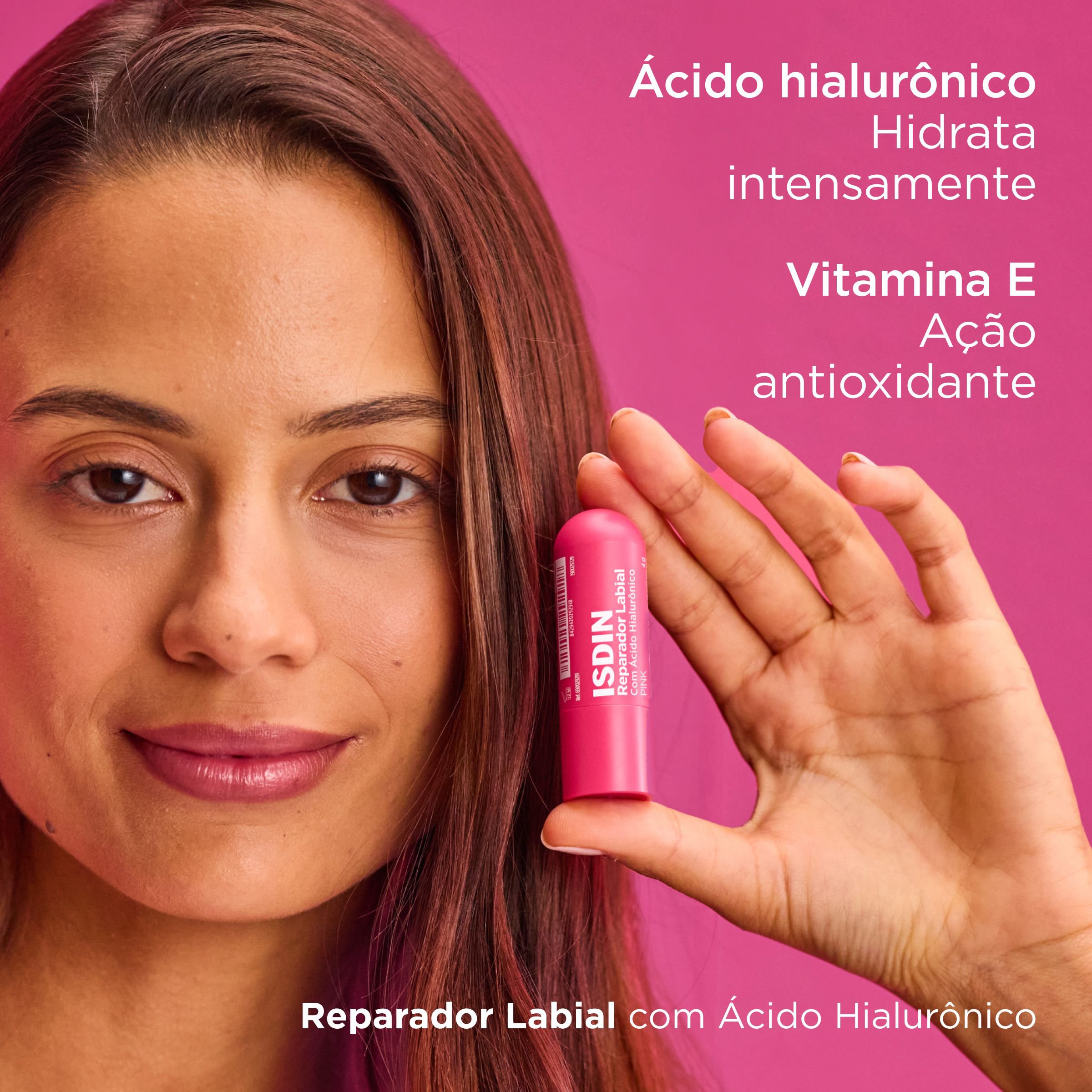 Reparador Labial Stick Ipink Sdin Ácido Hialurônico 4g — imagem 3 | Drogaria Taveira