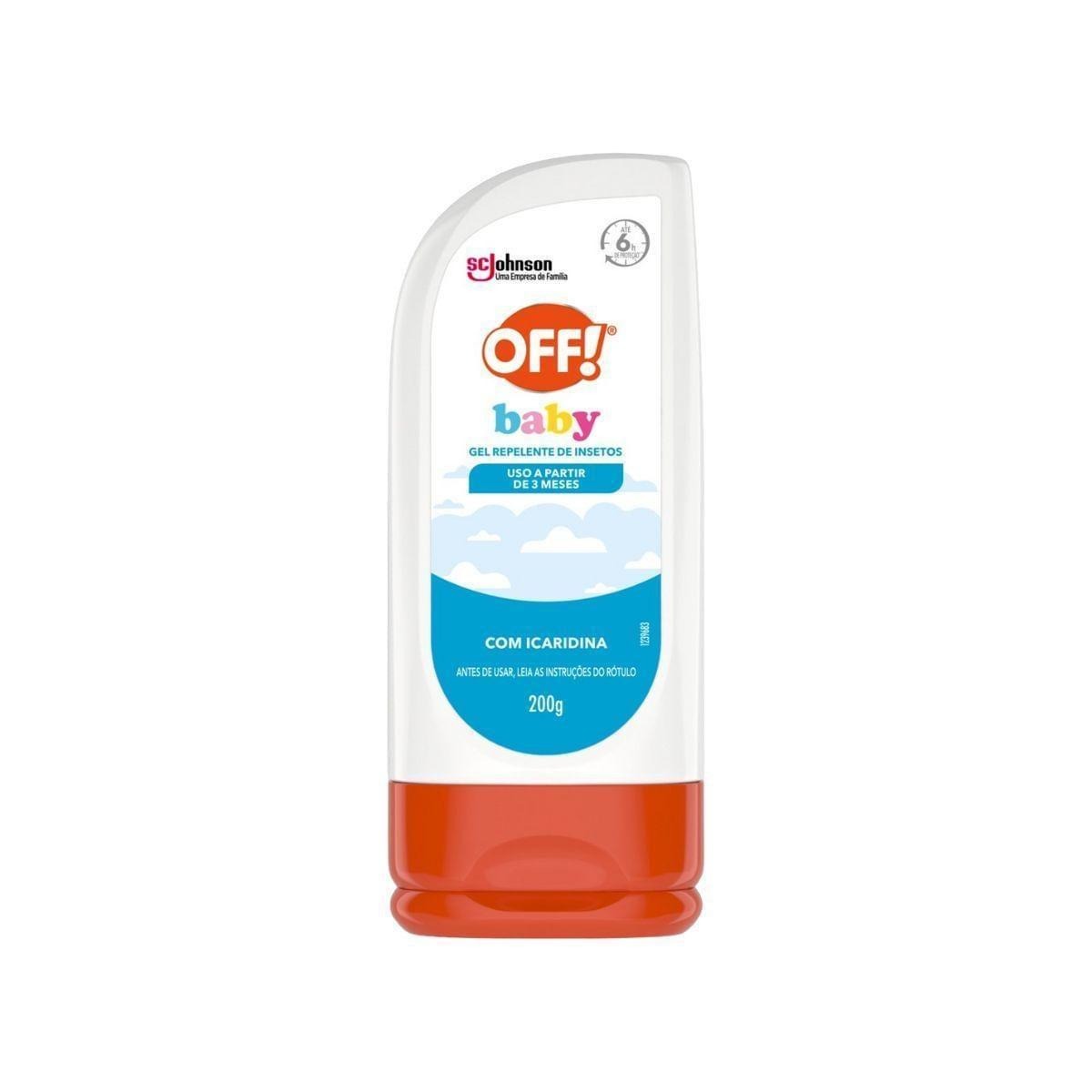 Repelente De Insetos Gel Com Icaridina 6h Off! Baby Squeeze 200g — Off | Drogaria Taveira