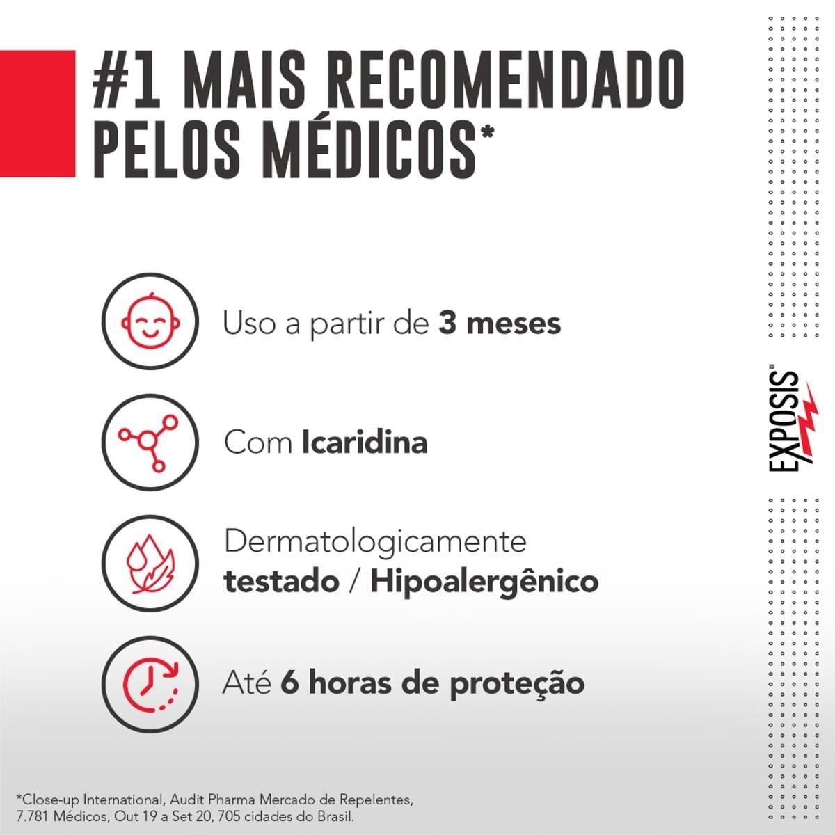Repelente Exposis Bebê Sem Perfume Gel 117ml — imagem 4 | Drogaria Taveira