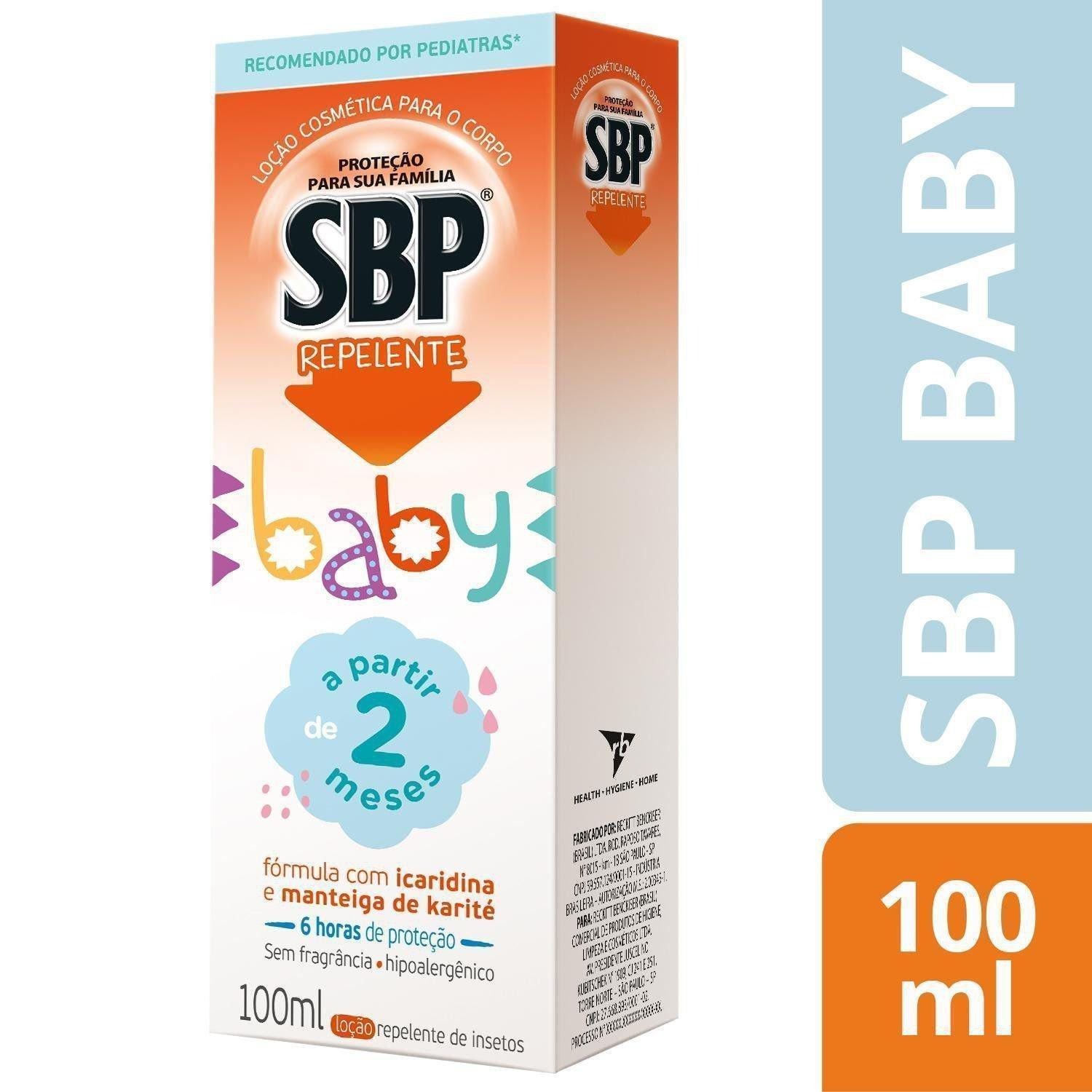 Repelente SBP Baby Bebê Sem Perfume Loção 100ml — Sbp | Drogaria Taveira