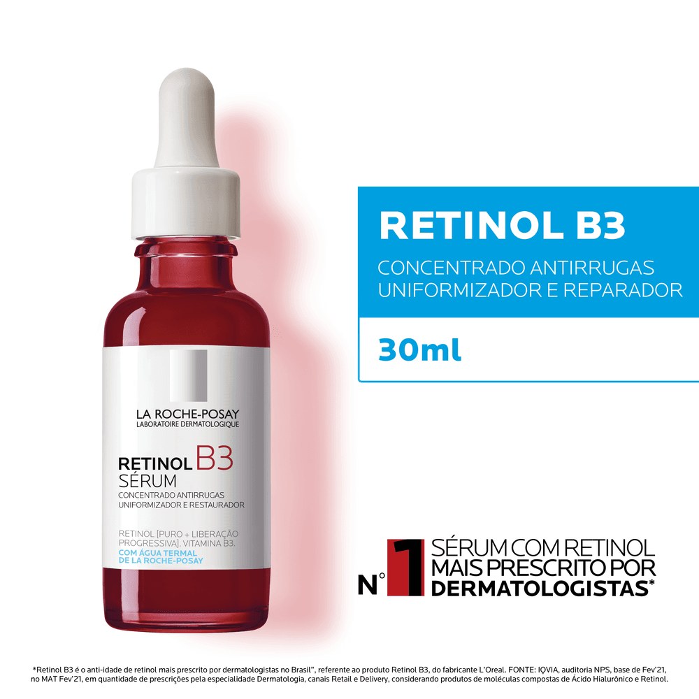 Retinol B3 La Roche-Posay Sérum Antirrugas 30ml — imagem 3 | Drogaria Taveira