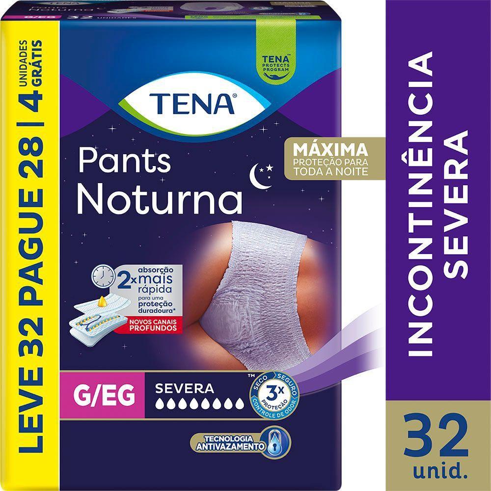Roupa Íntima Descartável Pants Tena Noturna G/Eg Leve 32 Pague 28 Unidades — imagem 2 | Drogaria Taveira