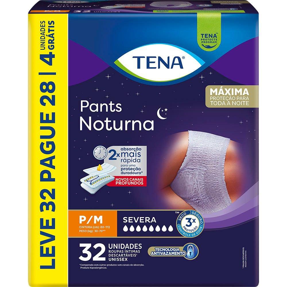 Roupa Íntima Descartável Pants Tena Noturna P/M Leve 32 Pague 28 Unidades — Tena | Drogaria Taveira