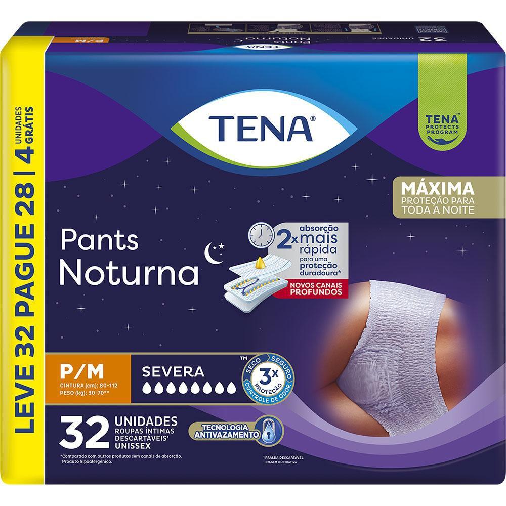 Roupa Íntima Descartável Pants Tena Noturna P/M Leve 32 Pague 28 Unidades — imagem 3 | Drogaria Taveira