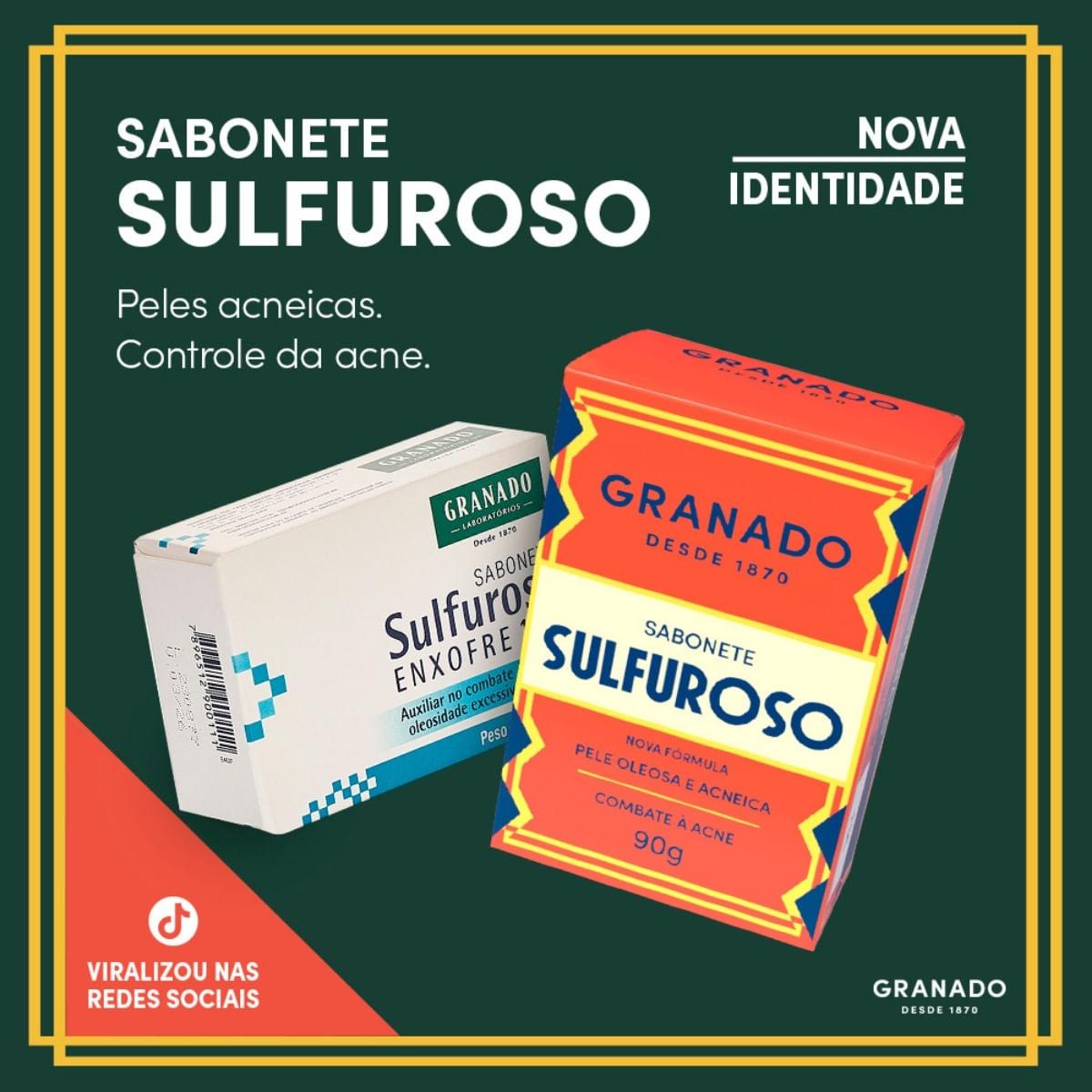 Sabonete Barra Granado Tratamentos Sulfuroso 90g — imagem 3 | Drogaria Taveira