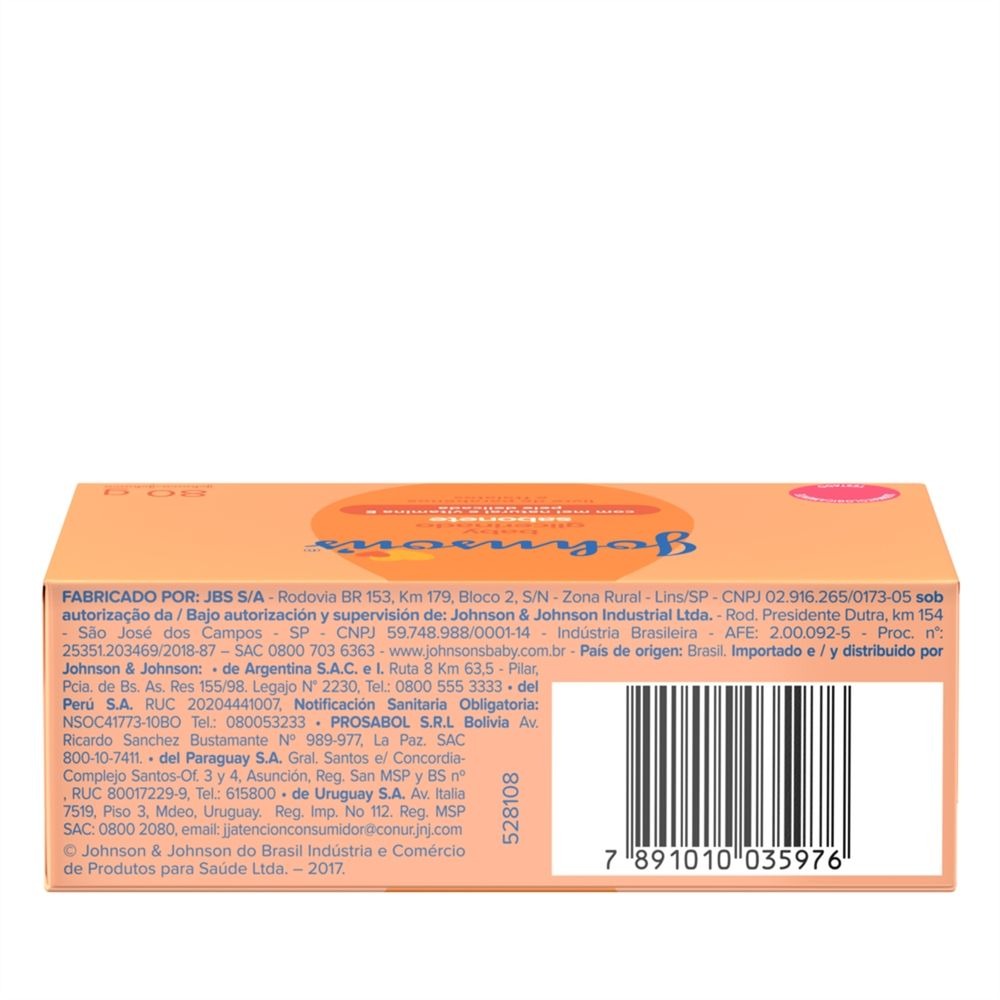 Sabonete de Glicerina Infantil Johnson's Baby 80g — imagem 2 | Drogaria Taveira