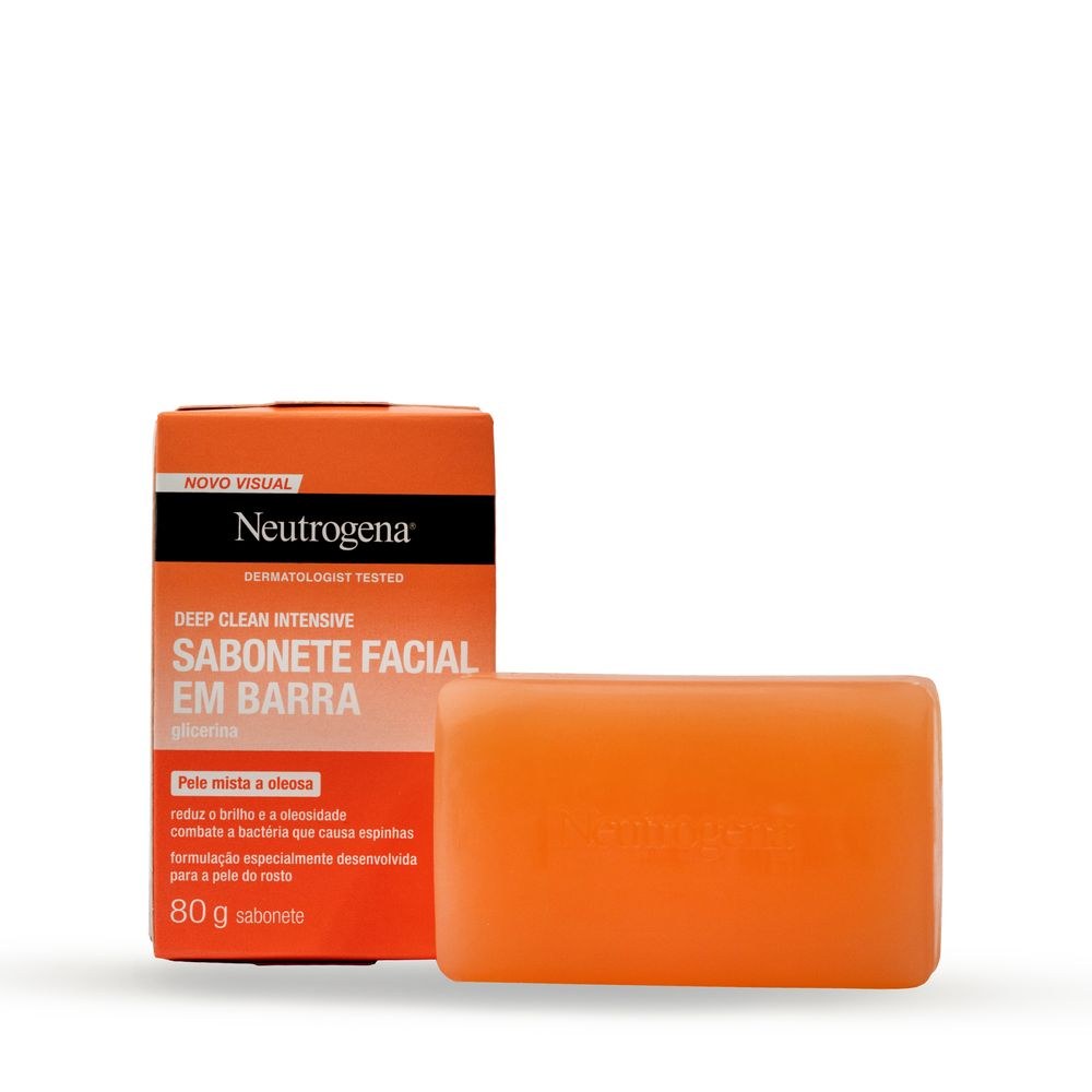 Sabonete em Barra Facial NeutrogenaDeep Clean 80g — imagem 3 | Drogaria Taveira