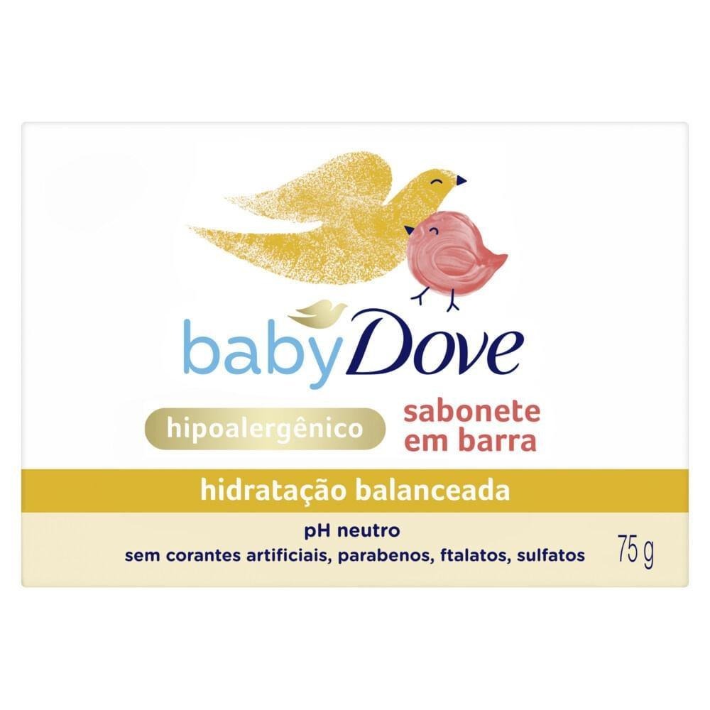 Sabonete em Barra Infantil Baby Dove Hidratação Balanceada 75g — imagem 4 | Drogaria Taveira
