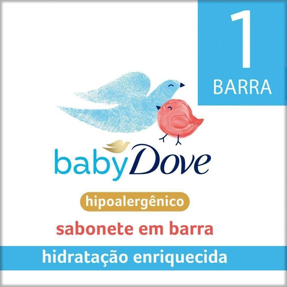 Sabonete em Barra Infantil Baby Dove Hidratação Enriquecida 75g — Dove | Drogaria Taveira