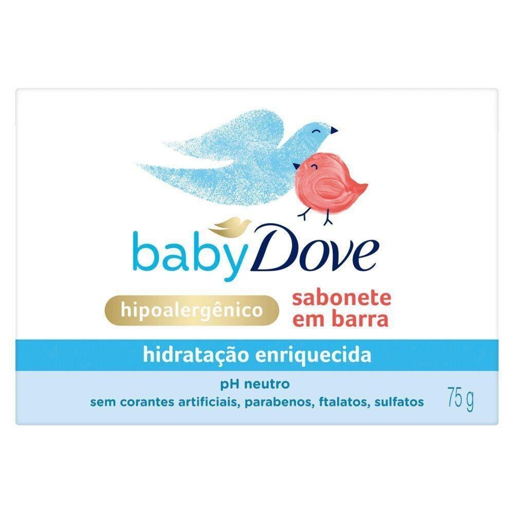 Sabonete em Barra Infantil Baby Dove Hidratação Enriquecida 75g — imagem 2 | Drogaria Taveira