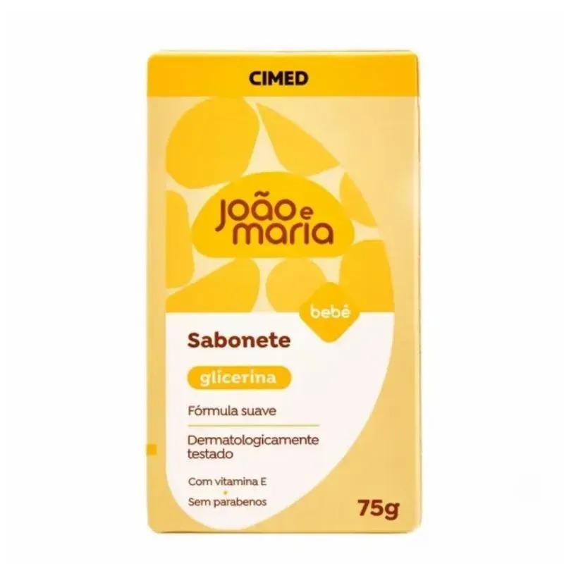 Sabonete em Barra Infantil João e Maria Bebê Glicerina 75g — Joao e Maria | Drogaria Taveira