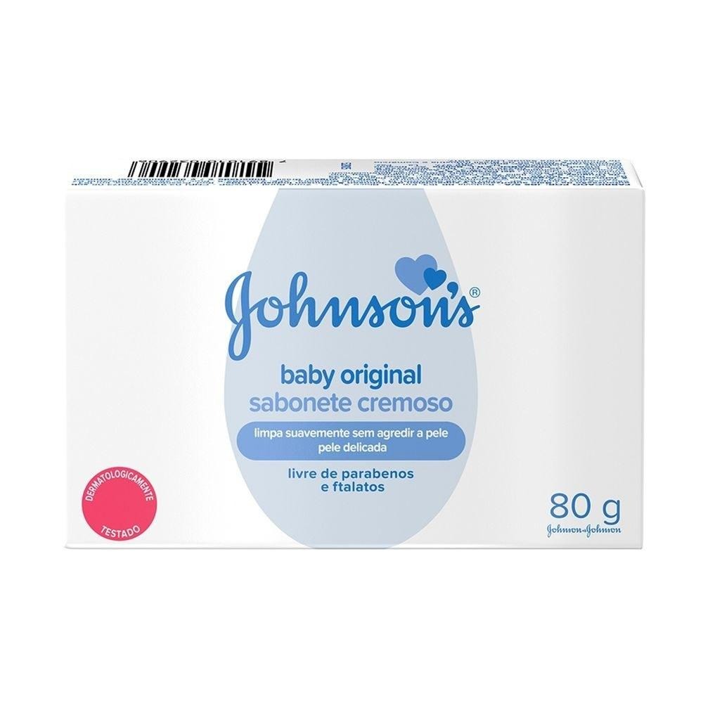 Sabonete em Barra Infantil Johnson's Baby Original 80g — imagem 2 | Drogaria Taveira