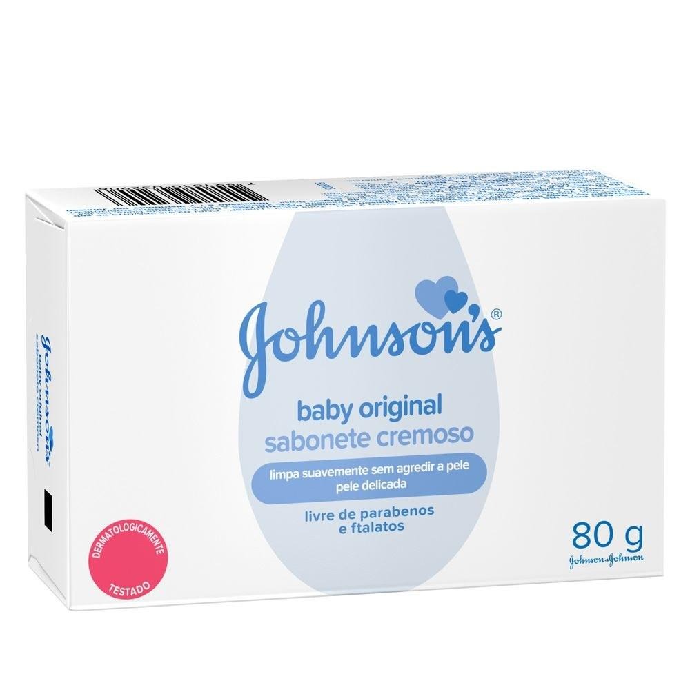 Sabonete em Barra Infantil Johnson's Baby Original 80g — imagem 3 | Drogaria Taveira