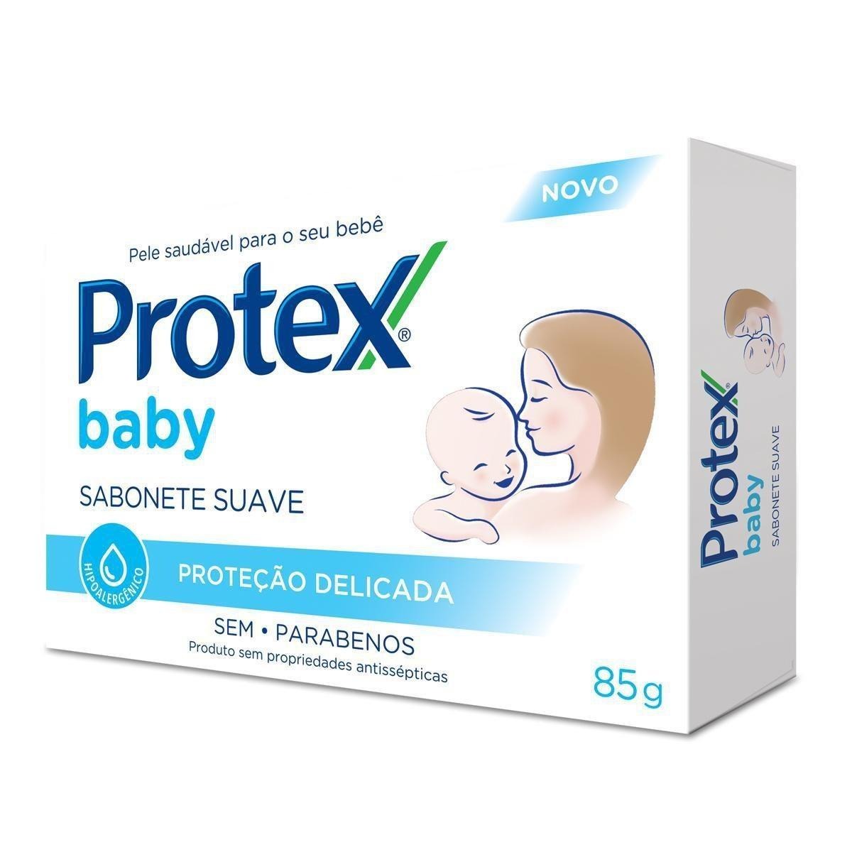 Sabonete Em Barra Para Bebê Protex Baby Delicate Care 85g — imagem 3 | Drogaria Taveira