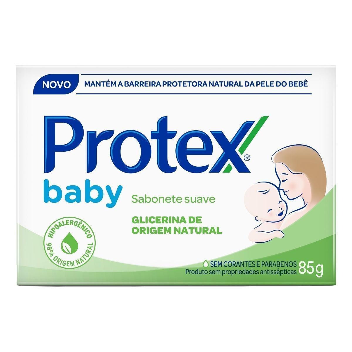 Sabonete Em Barra Para Bebê Protex Baby Glicerina Natural 85g — Protex | Drogaria Taveira