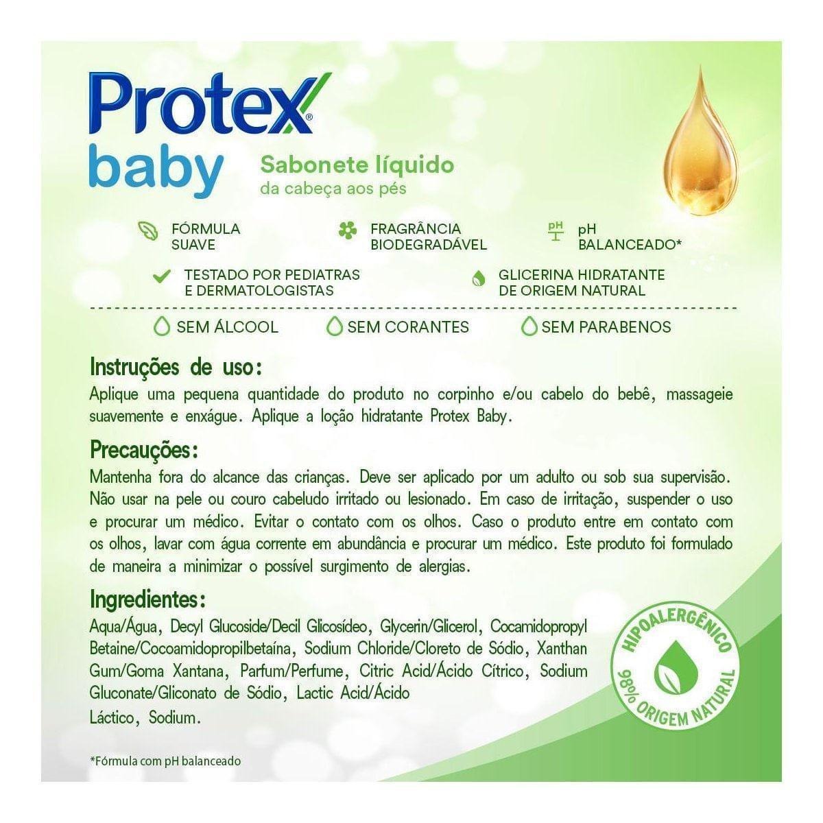 Sabonete Em Barra Para Bebê Protex Baby Glicerina Natural 85g — imagem 4 | Drogaria Taveira