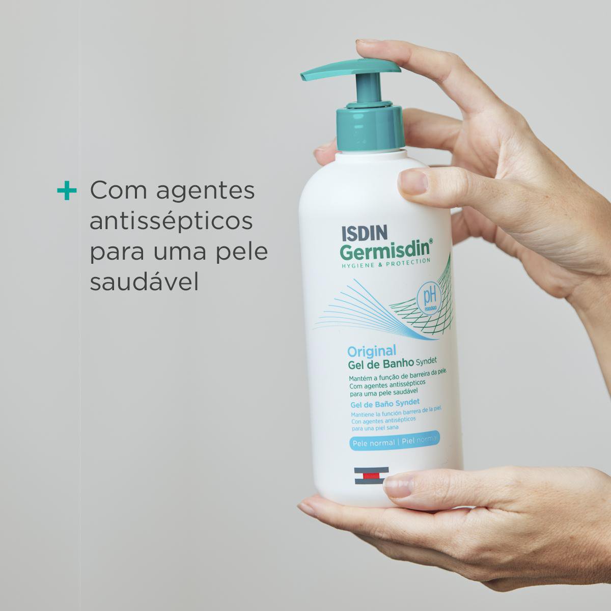 Sabonete Líquido Antisséptico Isdin Germisdin Original Com 500ml — imagem 3 | Drogaria Taveira