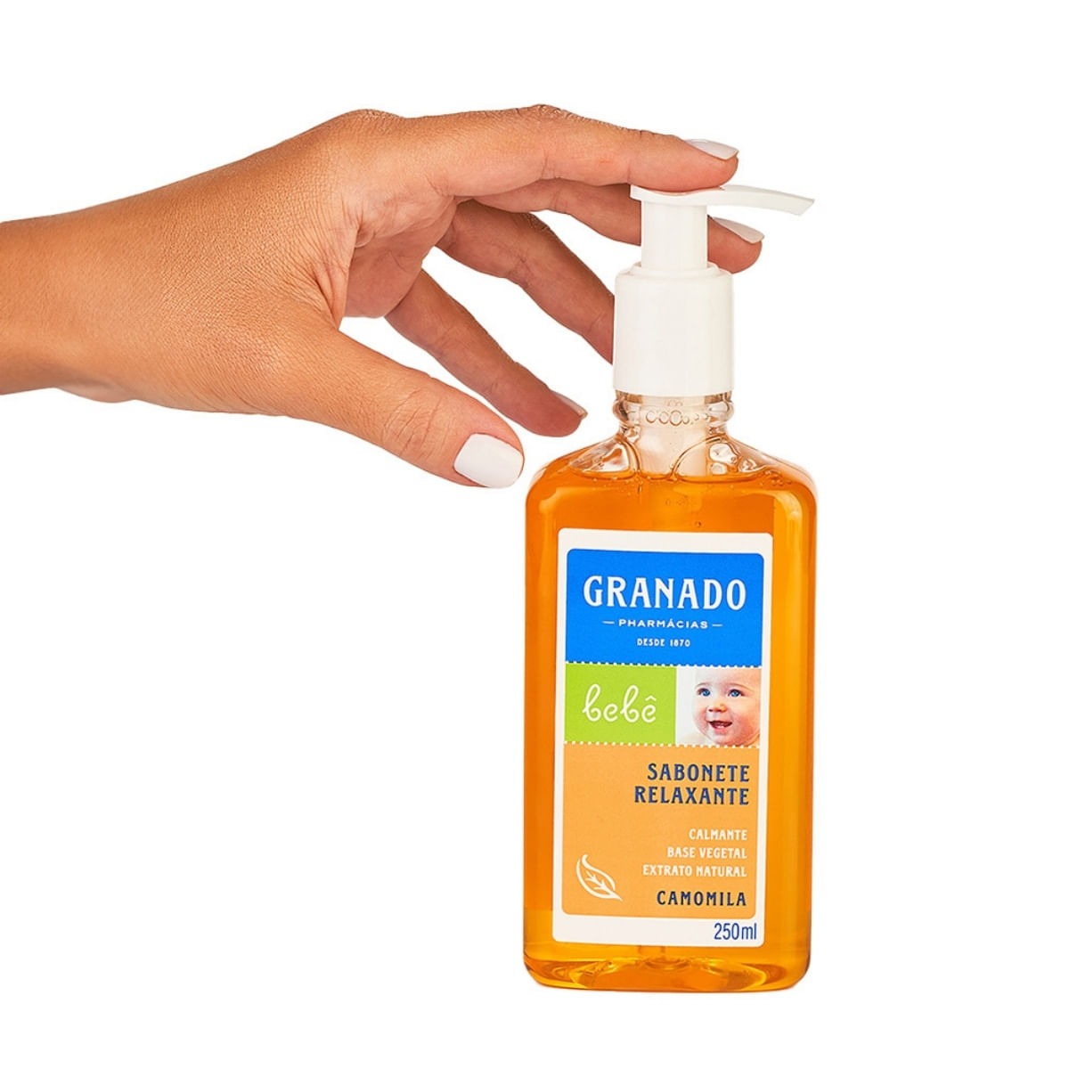 Sabonete Líquido Granado Bebê Camomila 250ml — imagem 3 | Drogaria Taveira