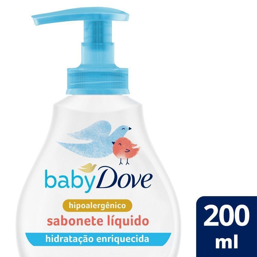 Sabonete Líquido Infantil Baby Dove Hidratação Enriquecida 200ml — Dove | Drogaria Taveira