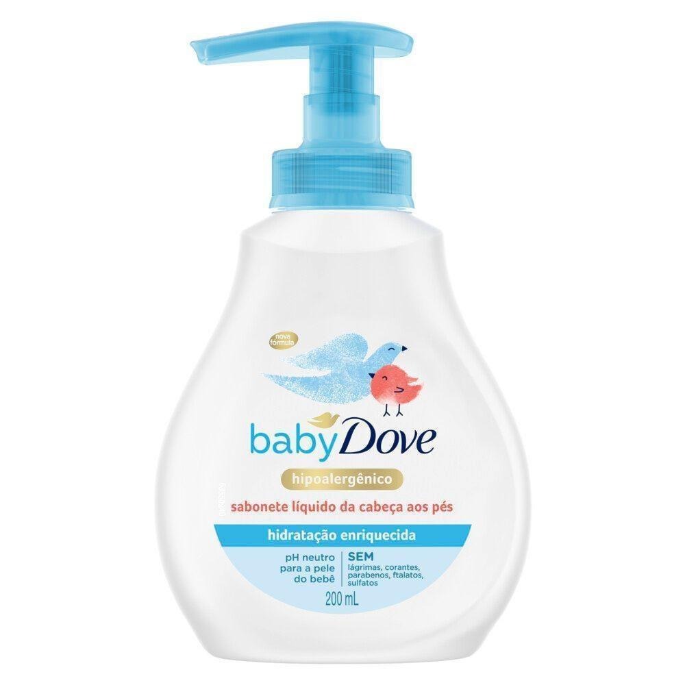 Sabonete Líquido Infantil Baby Dove Hidratação Enriquecida 200ml — imagem 2 | Drogaria Taveira