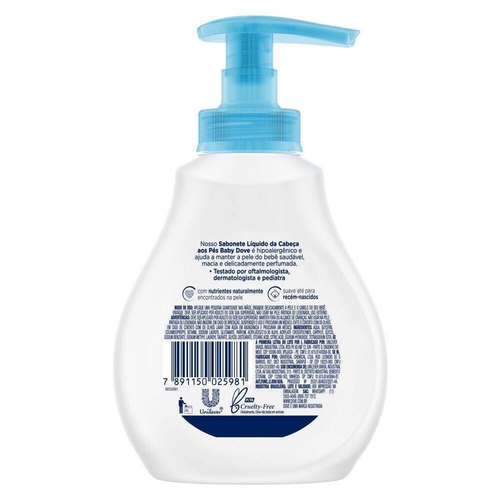 Sabonete Líquido Infantil Baby Dove Hidratação Enriquecida 200ml — imagem 3 | Drogaria Taveira