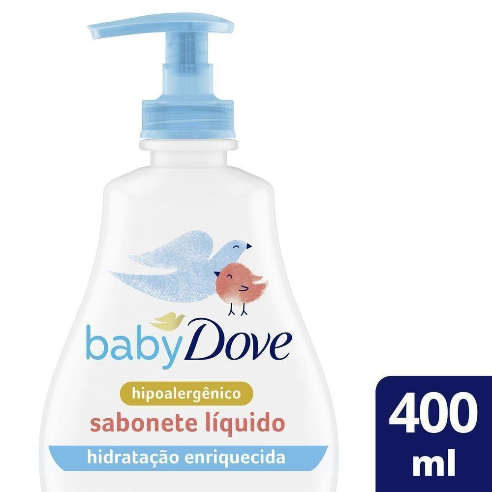 Sabonete Líquido Infantil Baby Dove Hidratação Enriquecida da Cabeça aos Pés 400ml — Dove | Drogaria Taveira