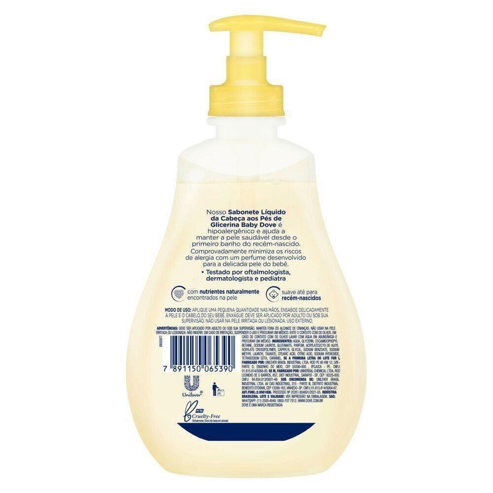 Sabonete Líquido Infantil Baby Dove Hidratação Glicerinada 400ml — imagem 3 | Drogaria Taveira